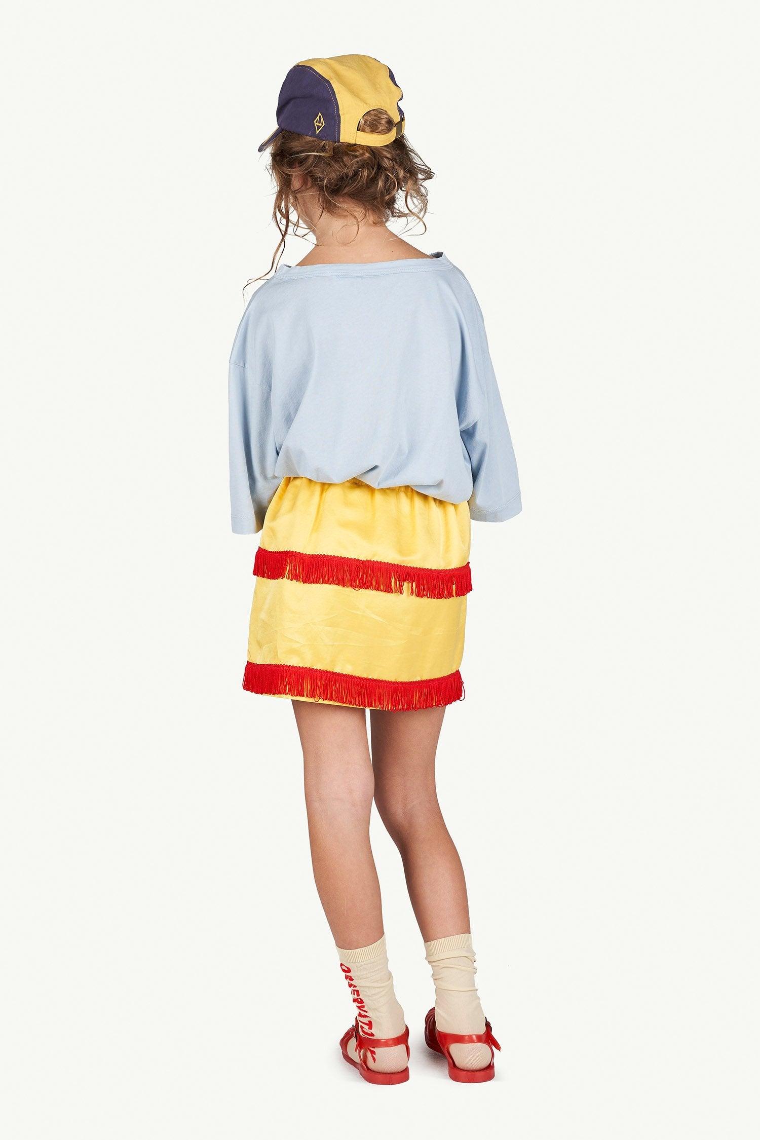 Yellow Bird Skirt MODEL BACK