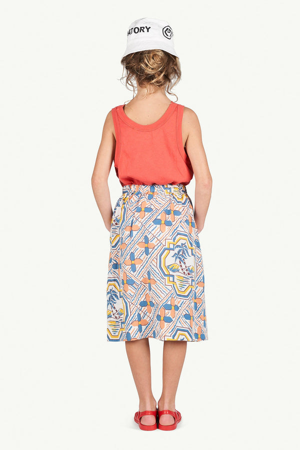Palm Sow Skirt MODEL BACK