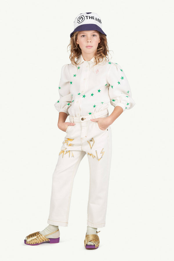 White Gadfly Blouse MODEL FRONT