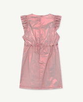 Red Shiny Weasel Dress PRODUCT BACK