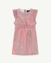 Red Shiny Weasel Dress PRODUCT FRONT