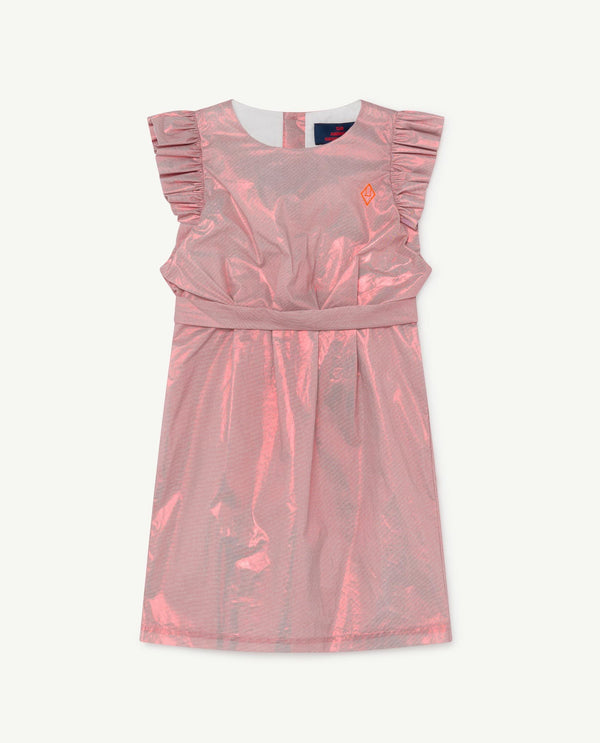 Red Shiny Weasel Dress PRODUCT FRONT