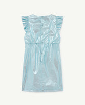 Blue Shiny Weasel Dress PRODUCT BACK