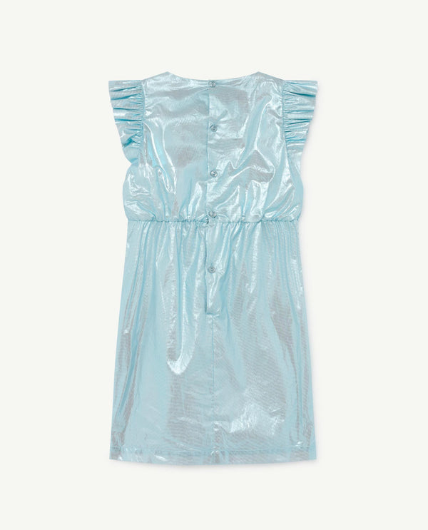 Blue Shiny Weasel Dress PRODUCT BACK