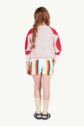Cream Worm Socks MODEL BACK