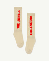 Cream Worm Socks PRODUCT FRONT