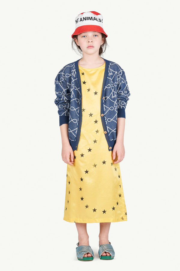 Blue Racoon Cardigan MODEL FRONT