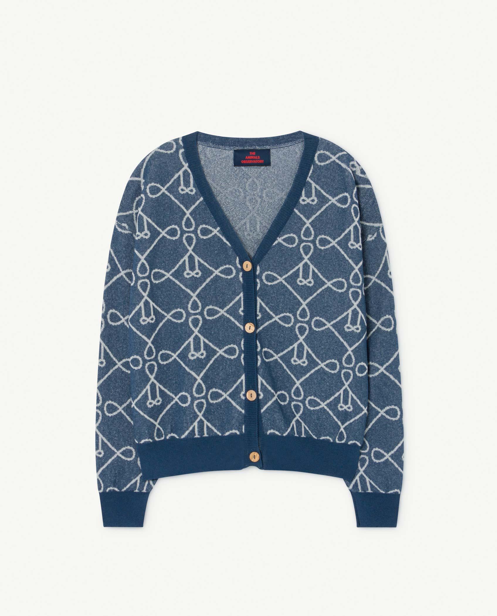 Blue Racoon Cardigan PRODUCT FRONT