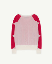 White Dot Bull Sweater PRODUCT BACK