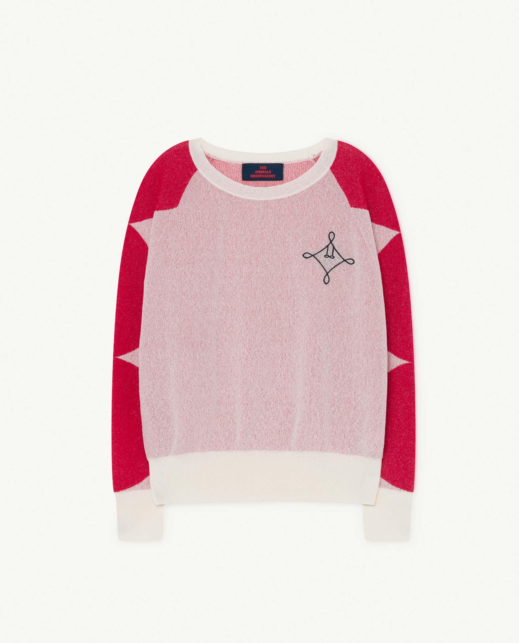 White Dot Bull Sweater PRODUCT FRONT