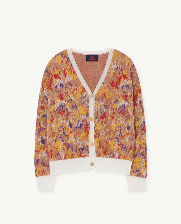 White Racoon Cardigan PRODUCT FRONT
