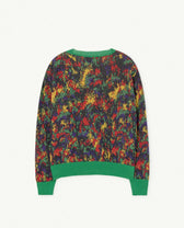 Green Racoon Cardigan PRODUCT BACK