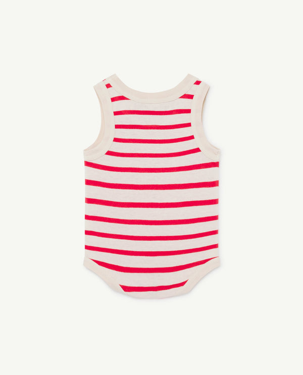 Striped Turtle Baby Body PRODUCT BACK