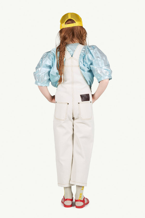 Blue Shiny Weasel Shirt MODEL BACK