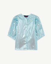 Blue Shiny Weasel Shirt PRODUCT FRONT