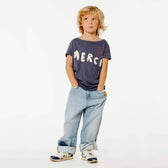 Reebok x The Animals Observatory Classic Nylon Navy Kid MODEL FRONT
