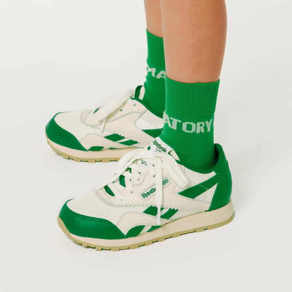 Reebok x The Animals Observatory Classic Nylon Green Kid MODEL BACK