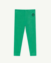 Bright Green Alligator Leggings PRODUCT FRONT