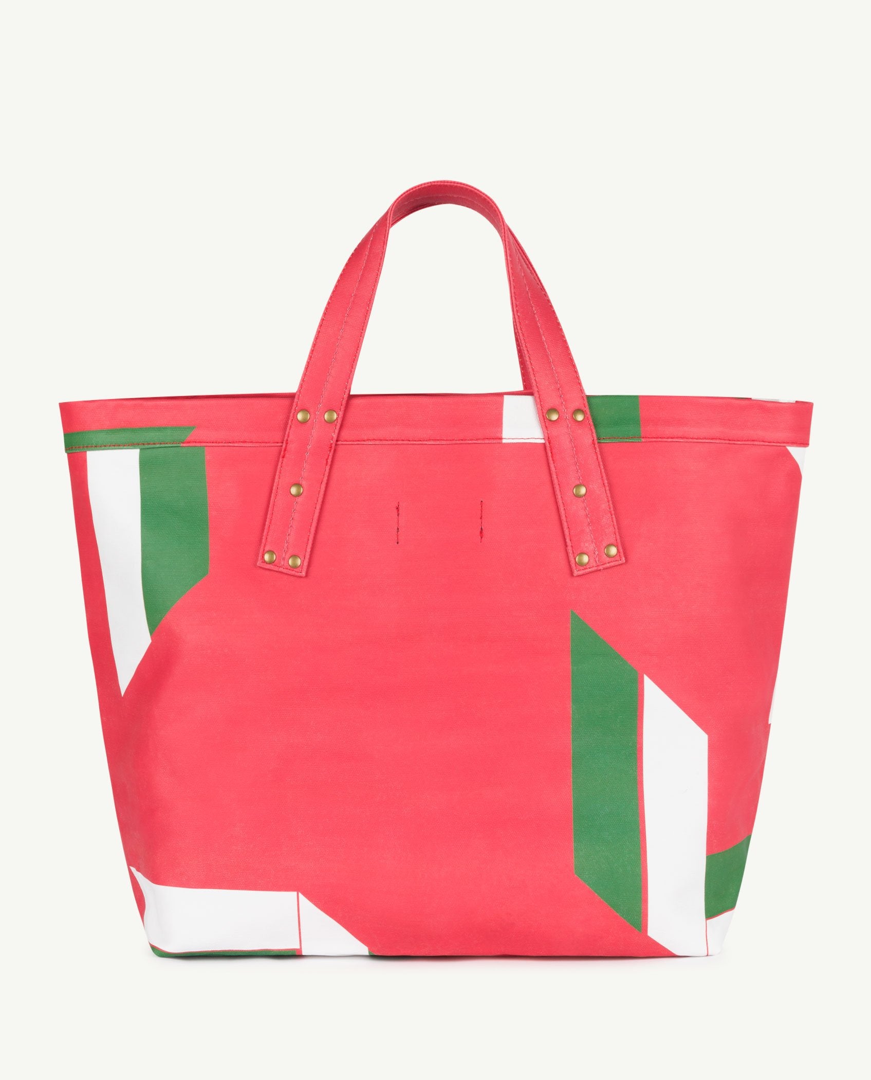 Red Canvas Tote Bag PRODUCT BACK