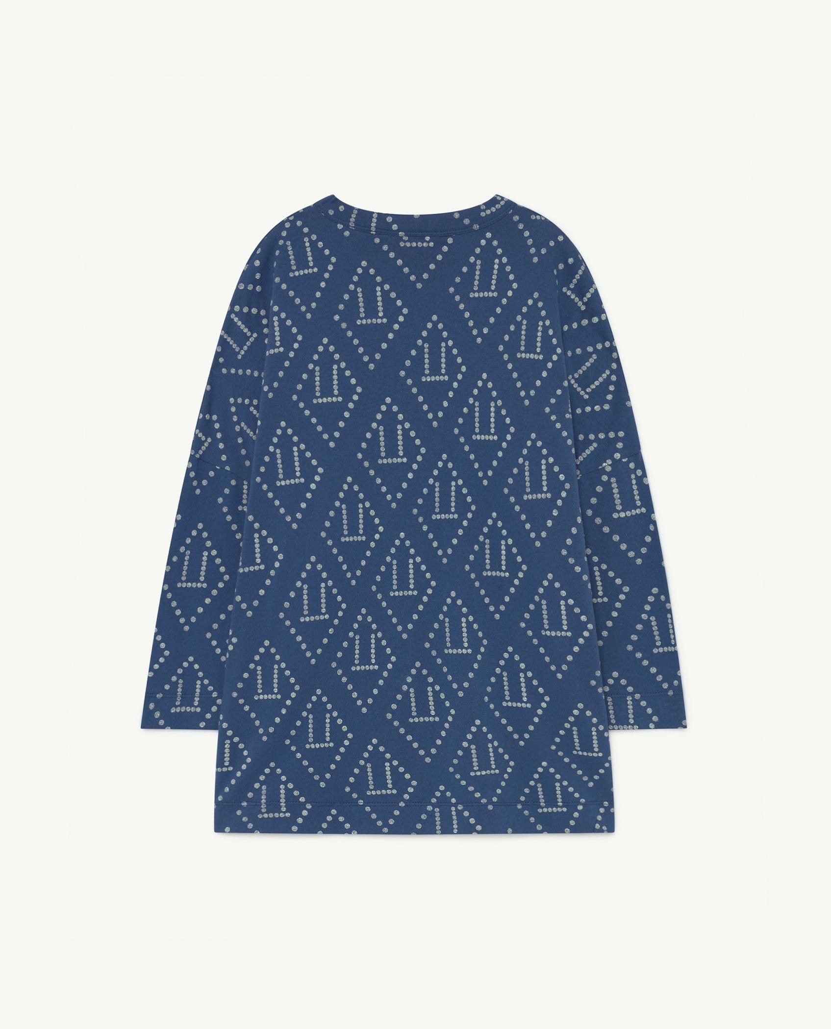 Blue Logo Pigeon Jersey Dress PRODUCT BACK