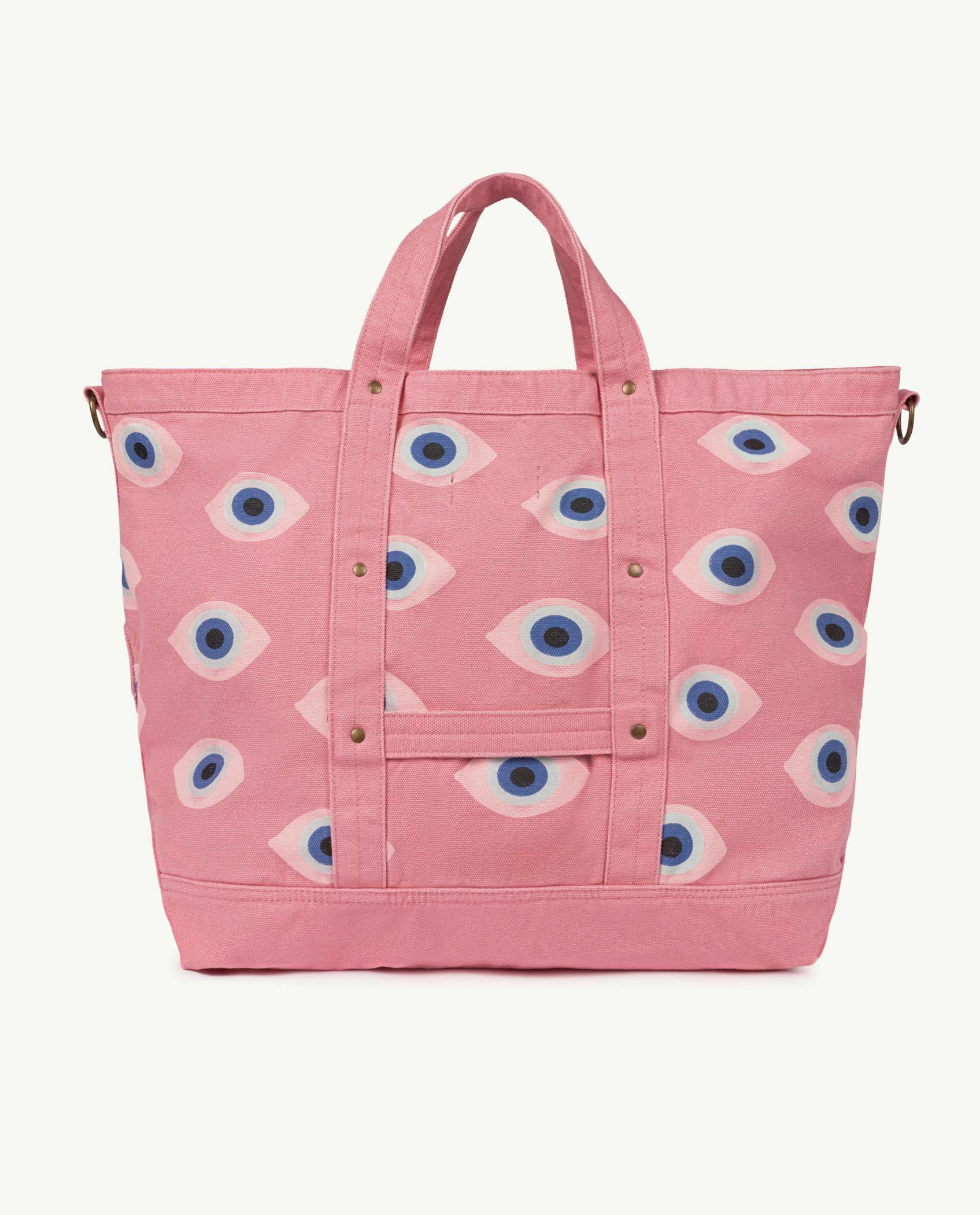 Big Pink Canvas Bag For Baby The Animals Observatory big-pink-canvas-bag-for-baby-the-animals-observatory