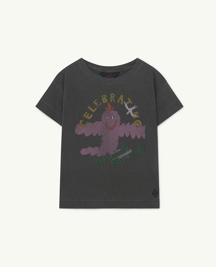 Soft Grey Celebrate Rooster T-Shirt COVER