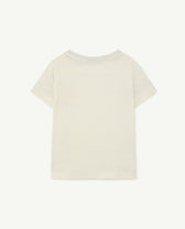 Soft White Celebrate Detail Rooster T-Shirt PRODUCT BACK