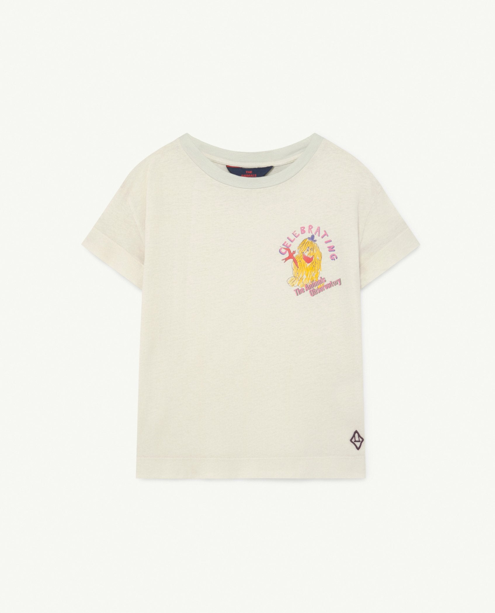 Soft White Celebrate Detail Rooster T-Shirt PRODUCT FRONT