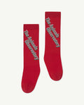 Red Celebrate Worm Socks