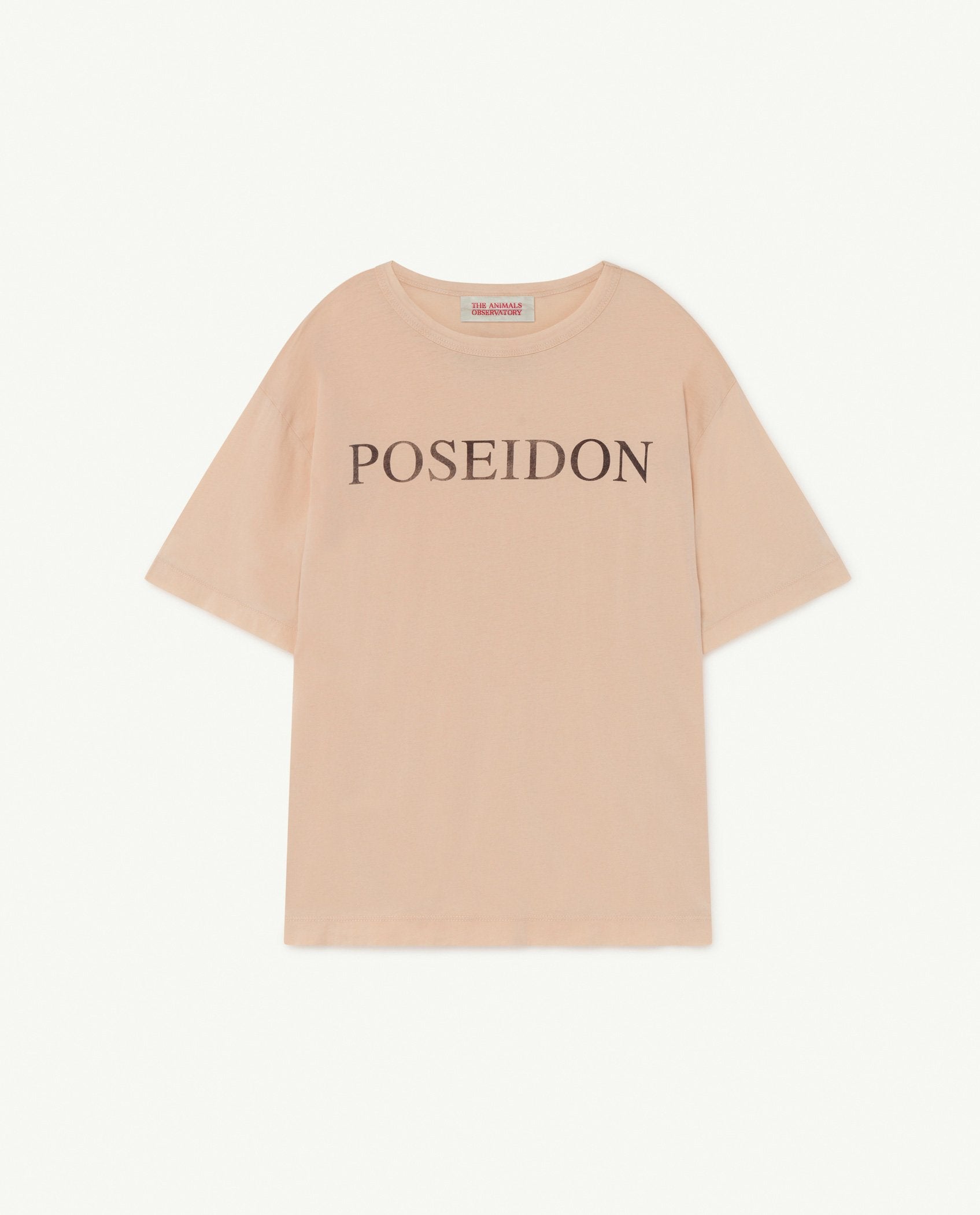 Soft Pink Poseidon Rooster Oversize T-Shirt PRODUCT FRONT