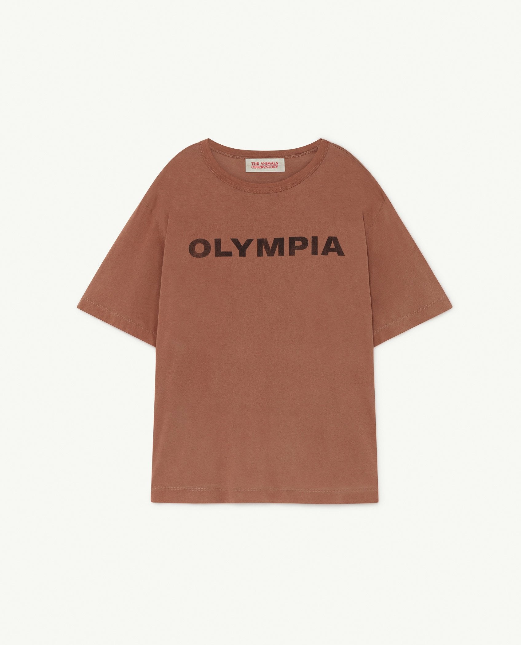 Brown Olympia Rooster Oversize T-Shirt PRODUCT FRONT