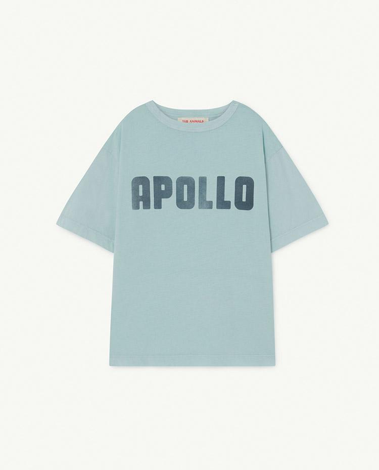 Soft Blue Apollo Rooster Oversize T-Shirt COVER