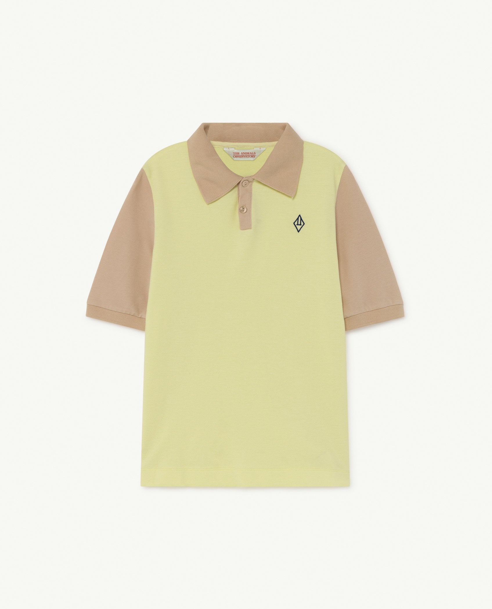 Soft Yellow Logo Beetle T-Shirt PRODUCT FRONT