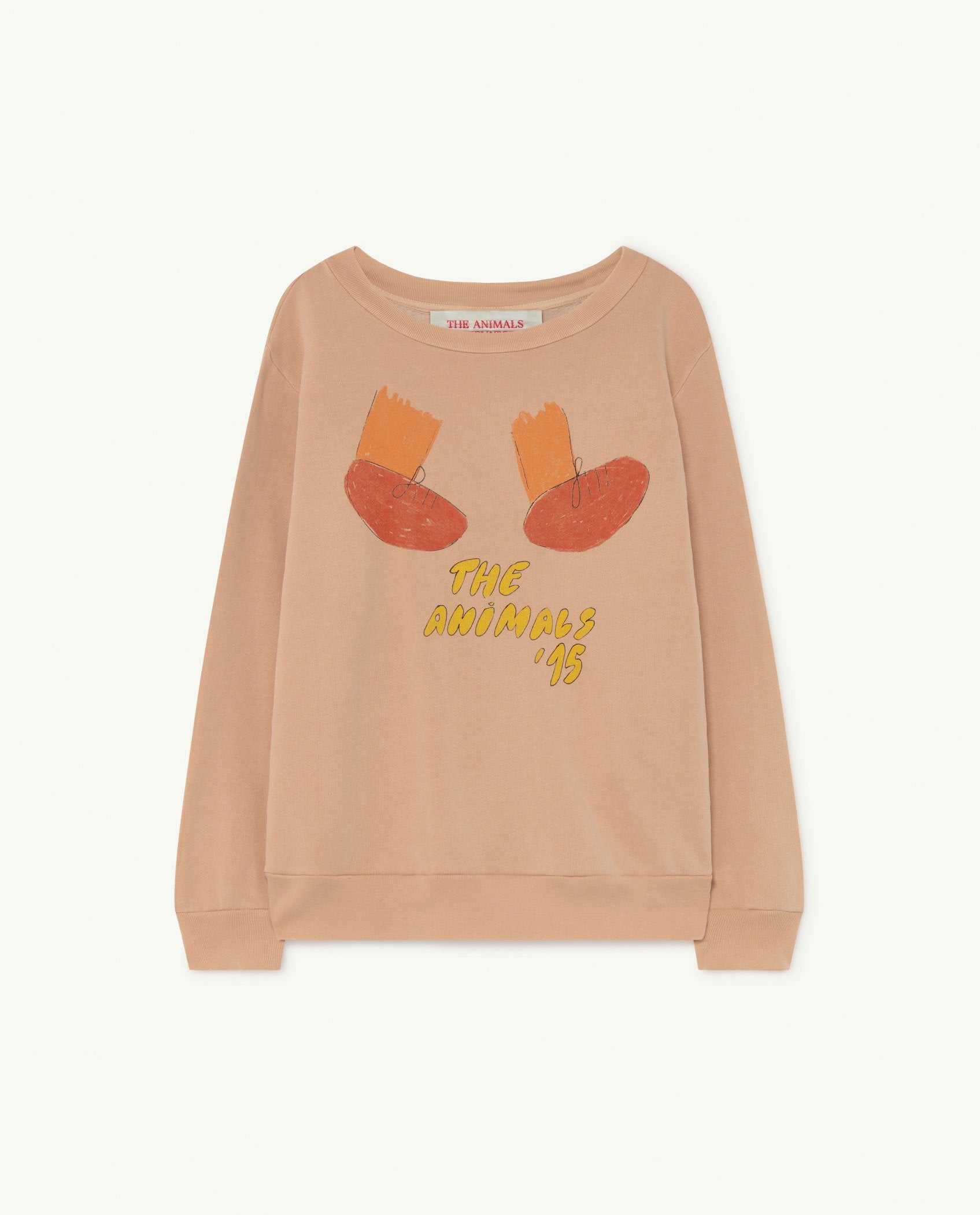 Soft Pink Feet Bear Sweatshirt PRODUCT FRONT