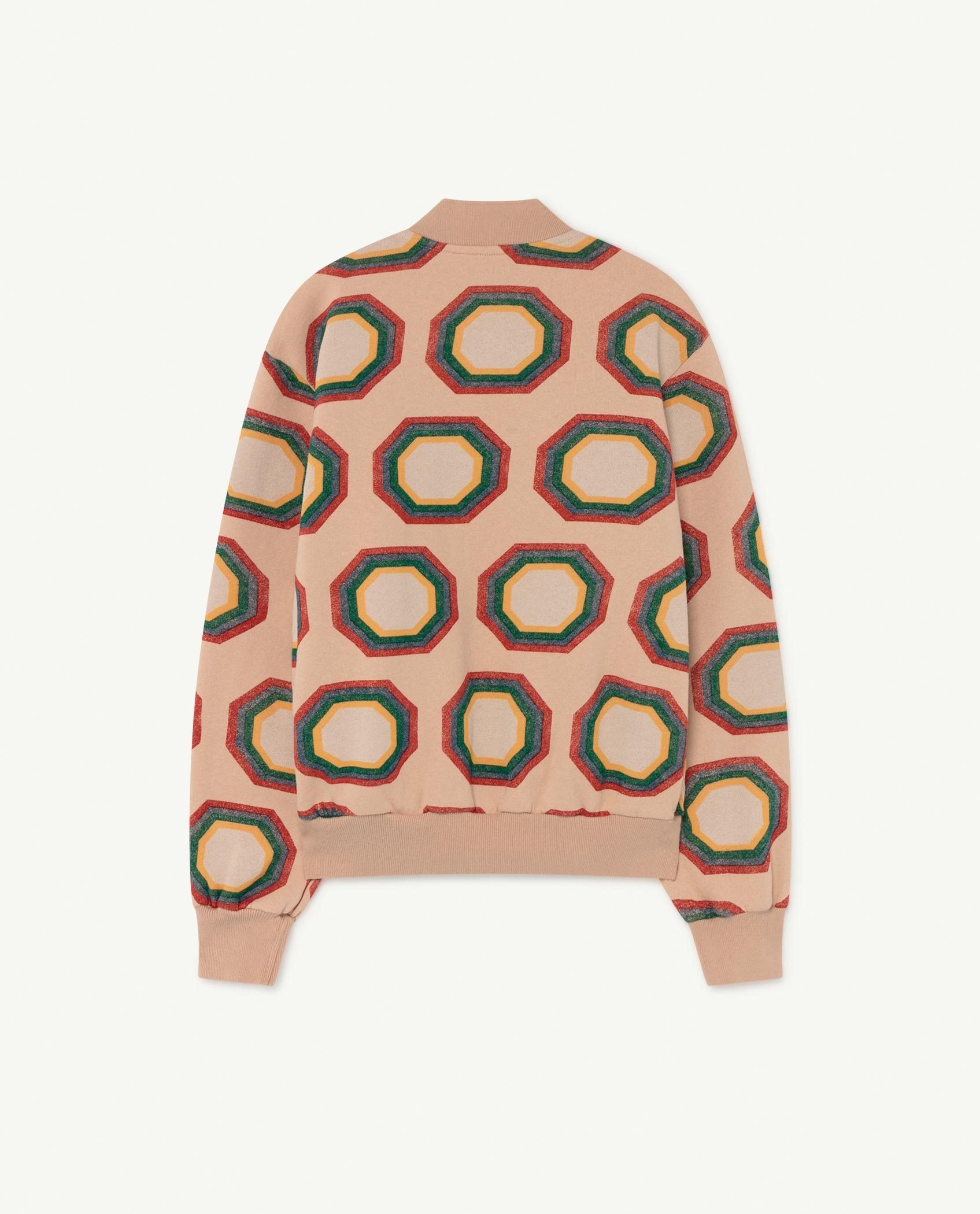 Soft Pink Octagon Zebra Sweatshirt PRODUCT BACK