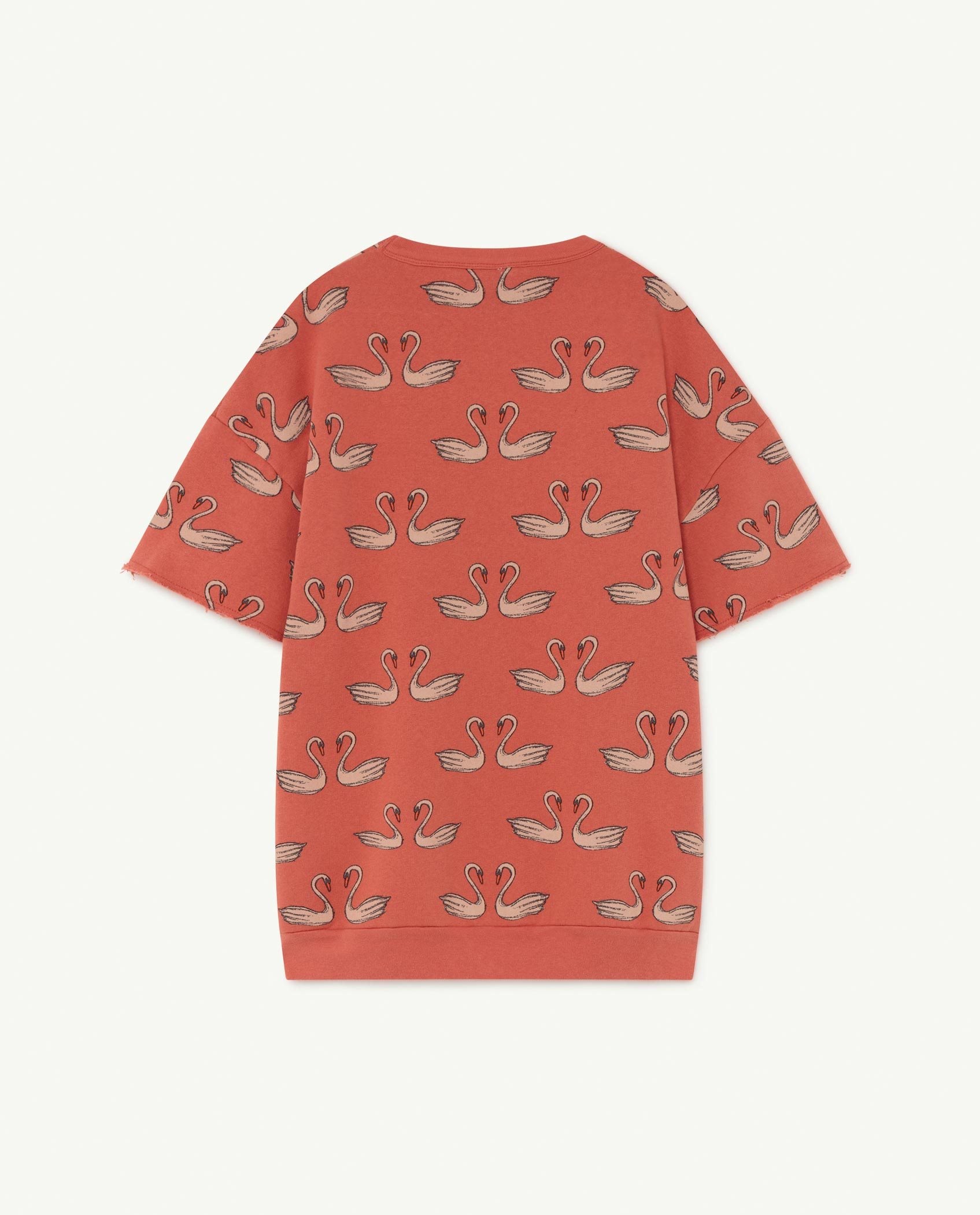 Red Swans Whale Dress PRODUCT BACK