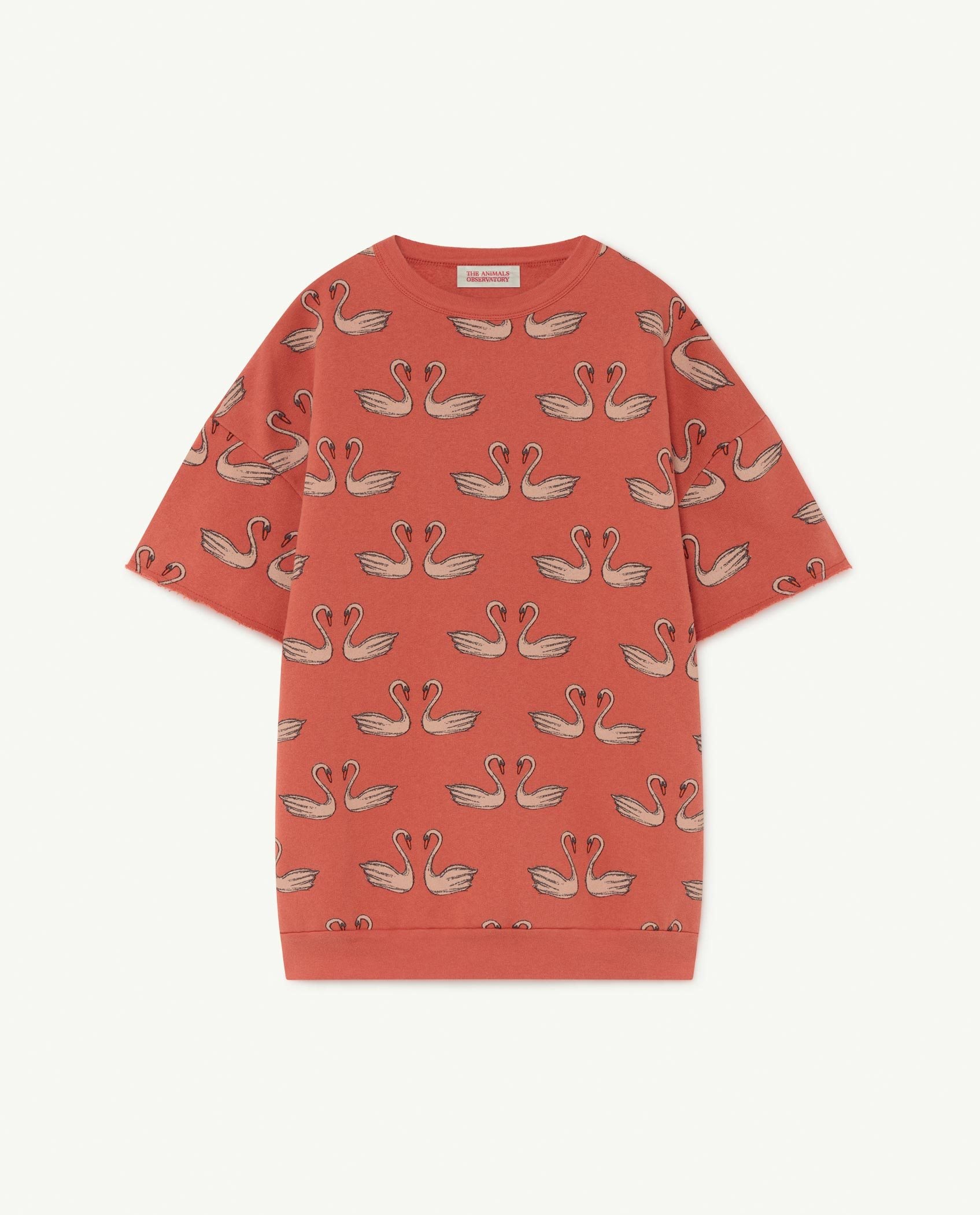 Red Swans Whale Dress PRODUCT FRONT