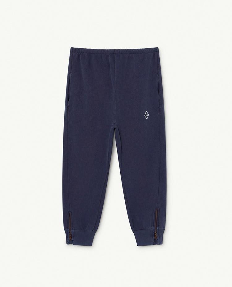 Deep Blue Logo Panther Trousers COVER