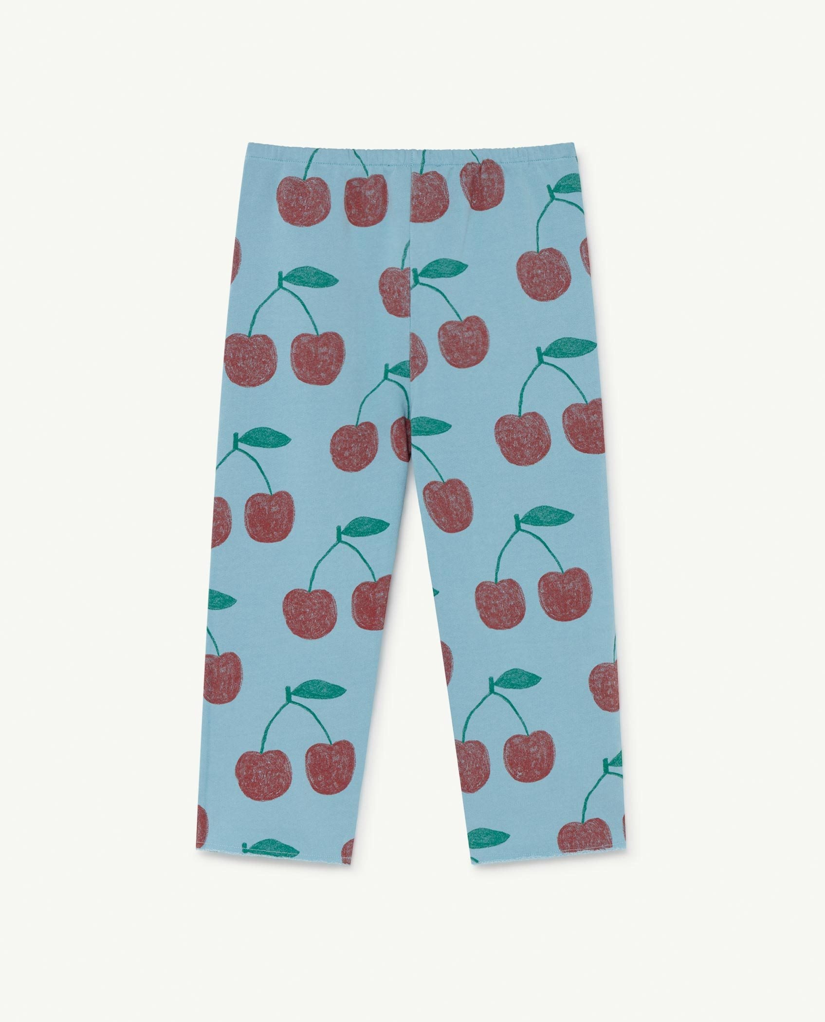 Soft Blue Cherries Horse Trousers PRODUCT BACK