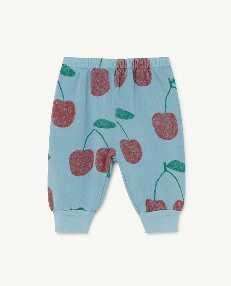 Soft Blue Cherries Dromedary Baby Trousers COVER