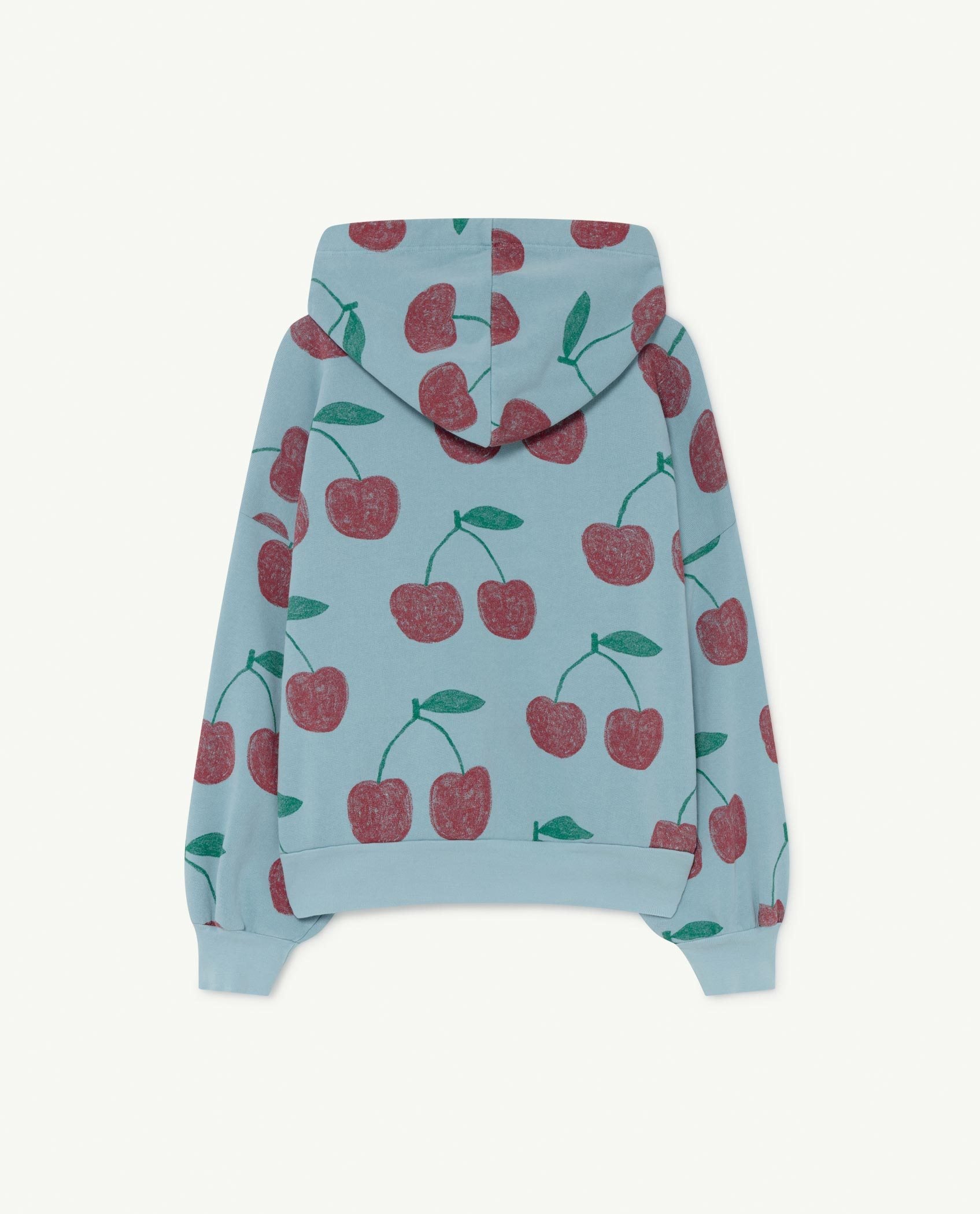 Soft Blue Cherries Beaver Sweatshirt PRODUCT BACK