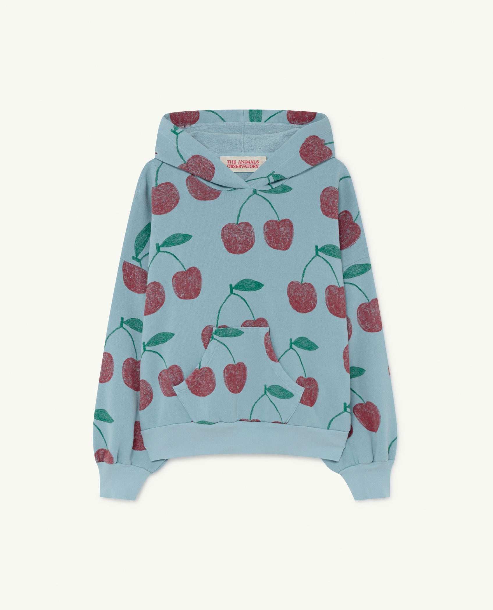 Soft Blue Cherries Beaver Sweatshirt PRODUCT FRONT