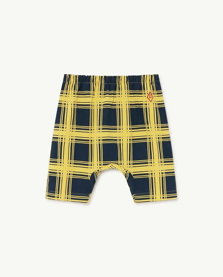 Yellow Squares Elephant Baby Trousers COVER