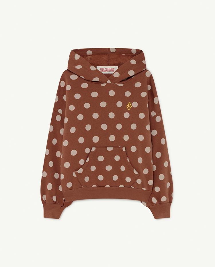 Brown Dots Beaver Sweatshirt COVER