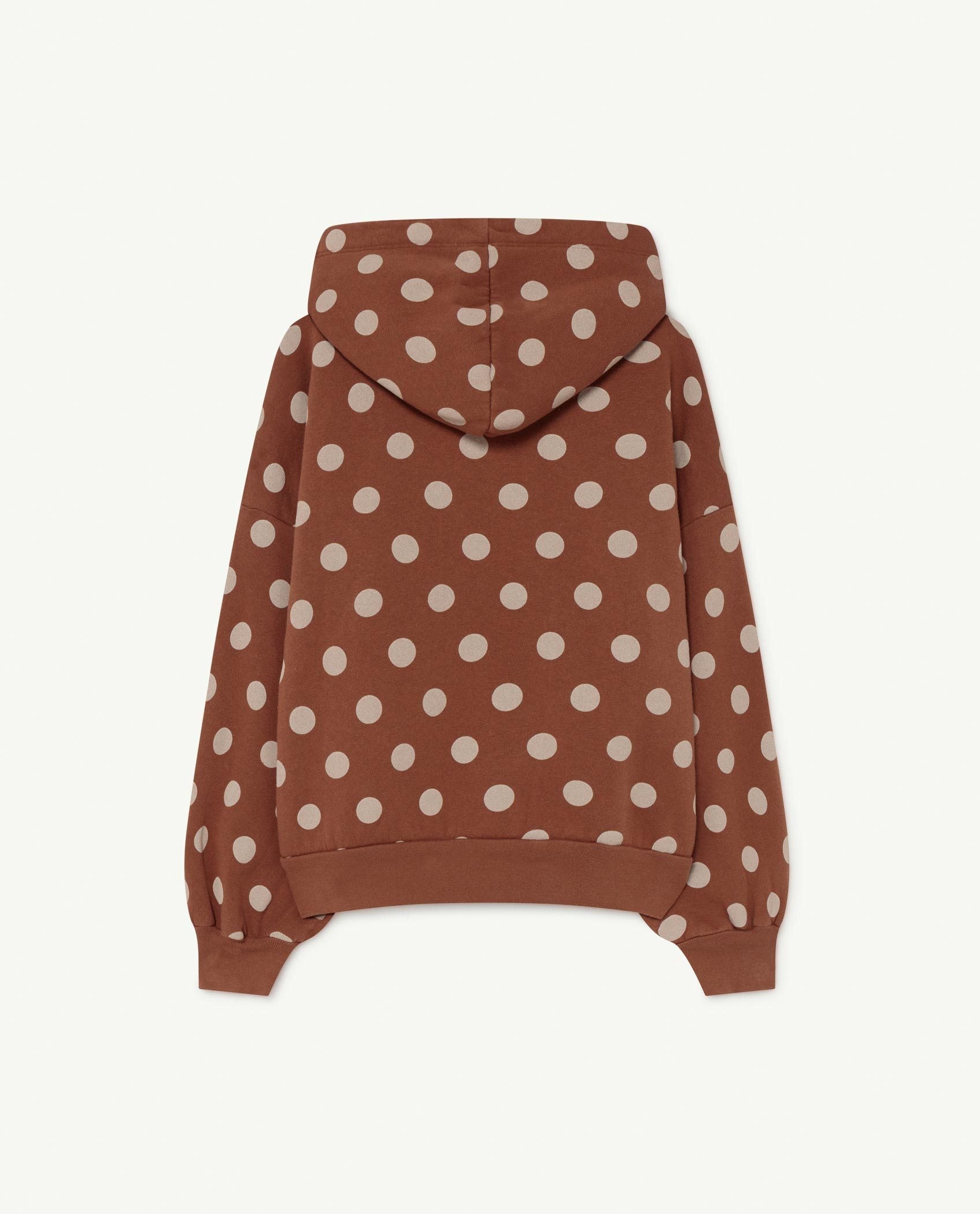 Brown Dots Beaver Sweatshirt PRODUCT BACK
