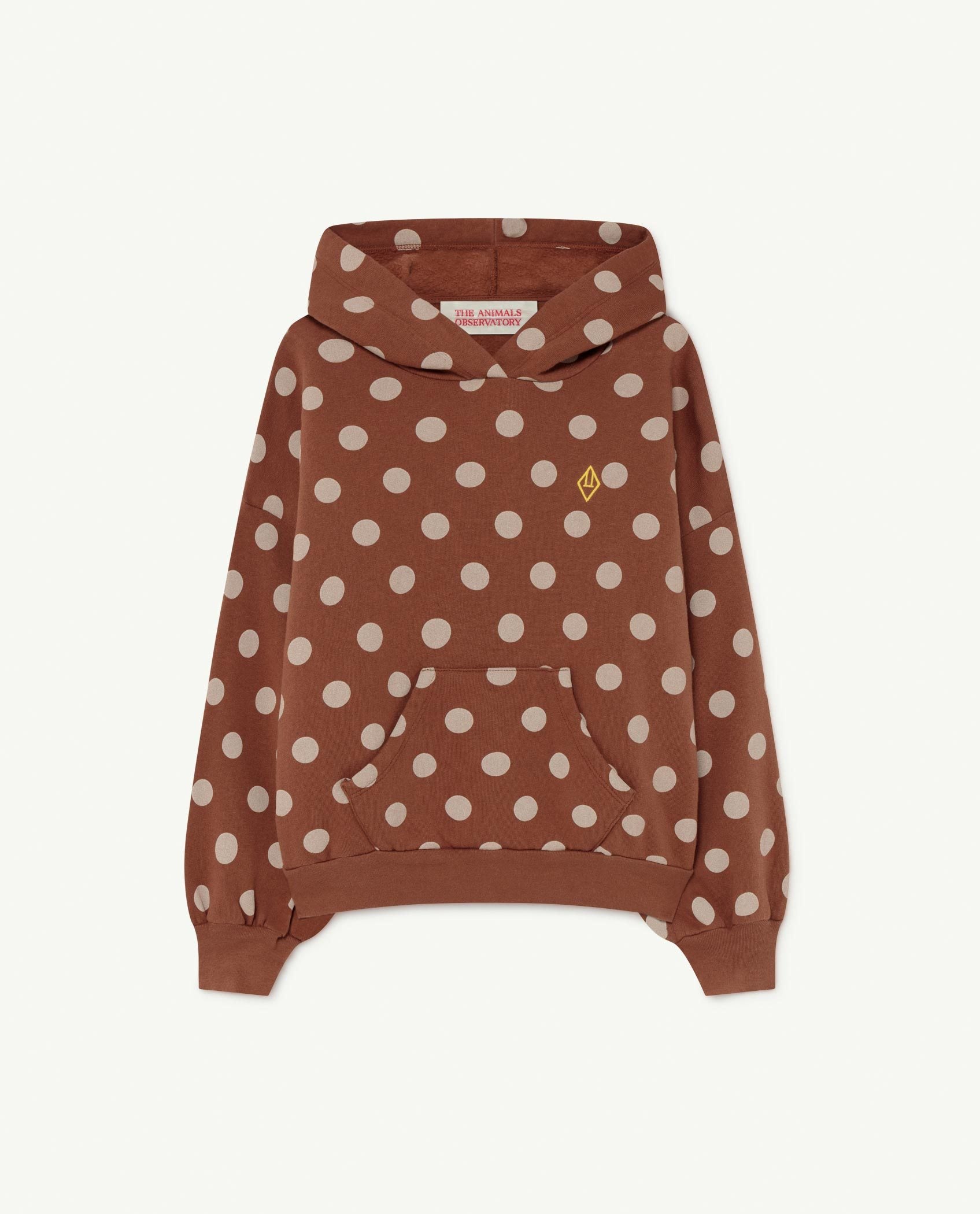Brown Dots Beaver Sweatshirt PRODUCT FRONT