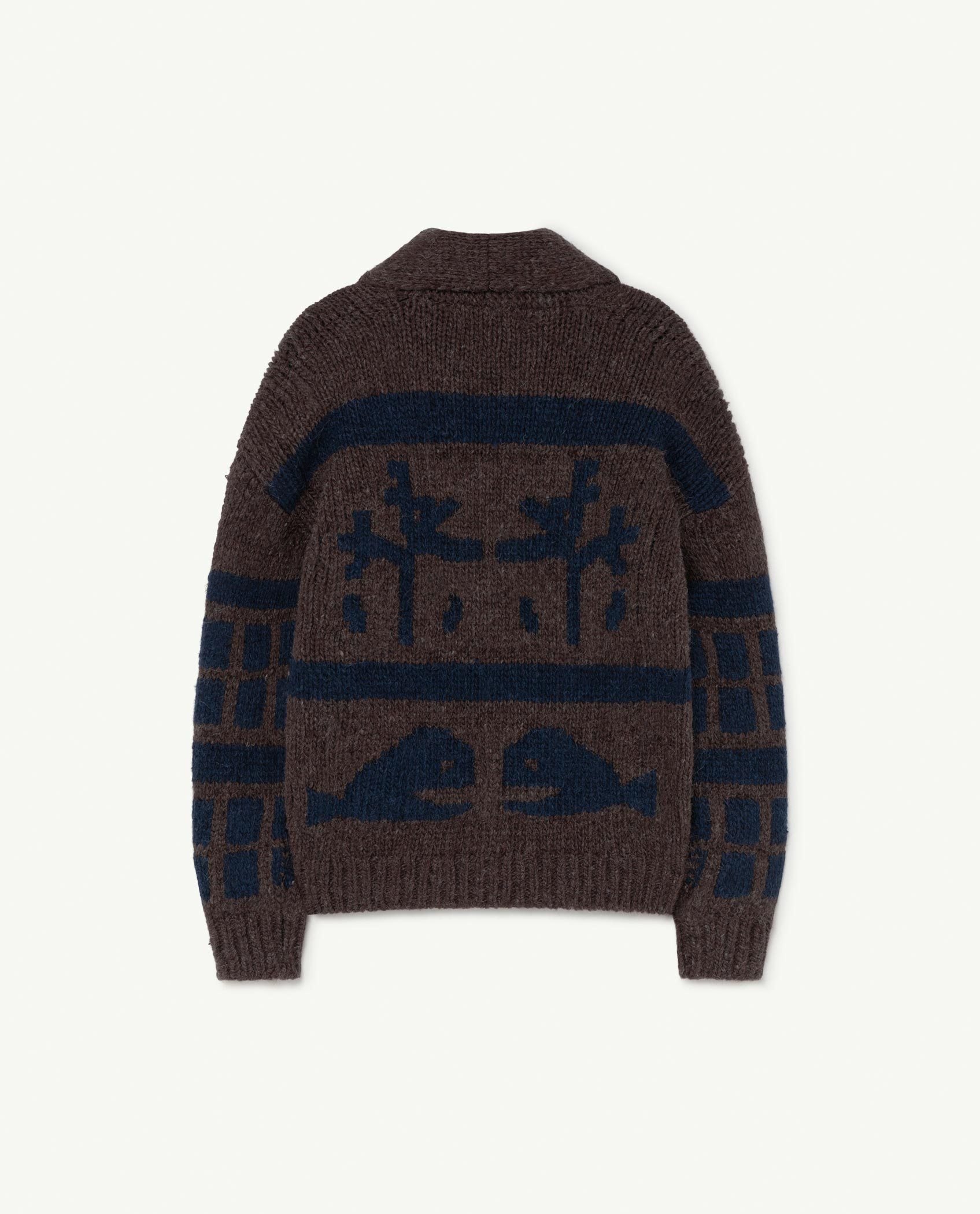 Brown Raven Cardigan PRODUCT BACK