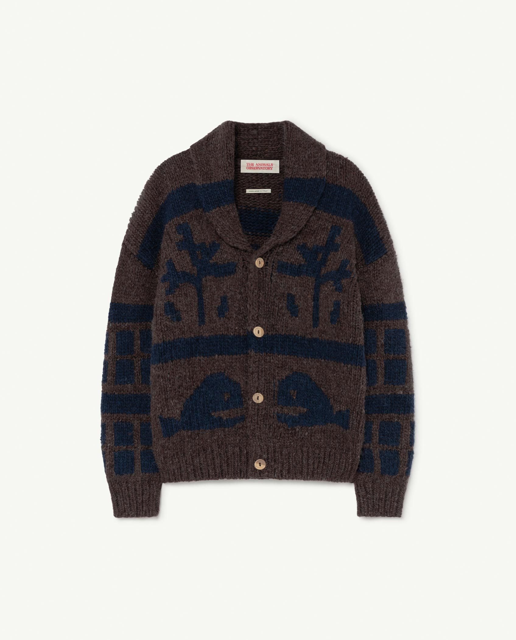 Brown Raven Cardigan PRODUCT FRONT