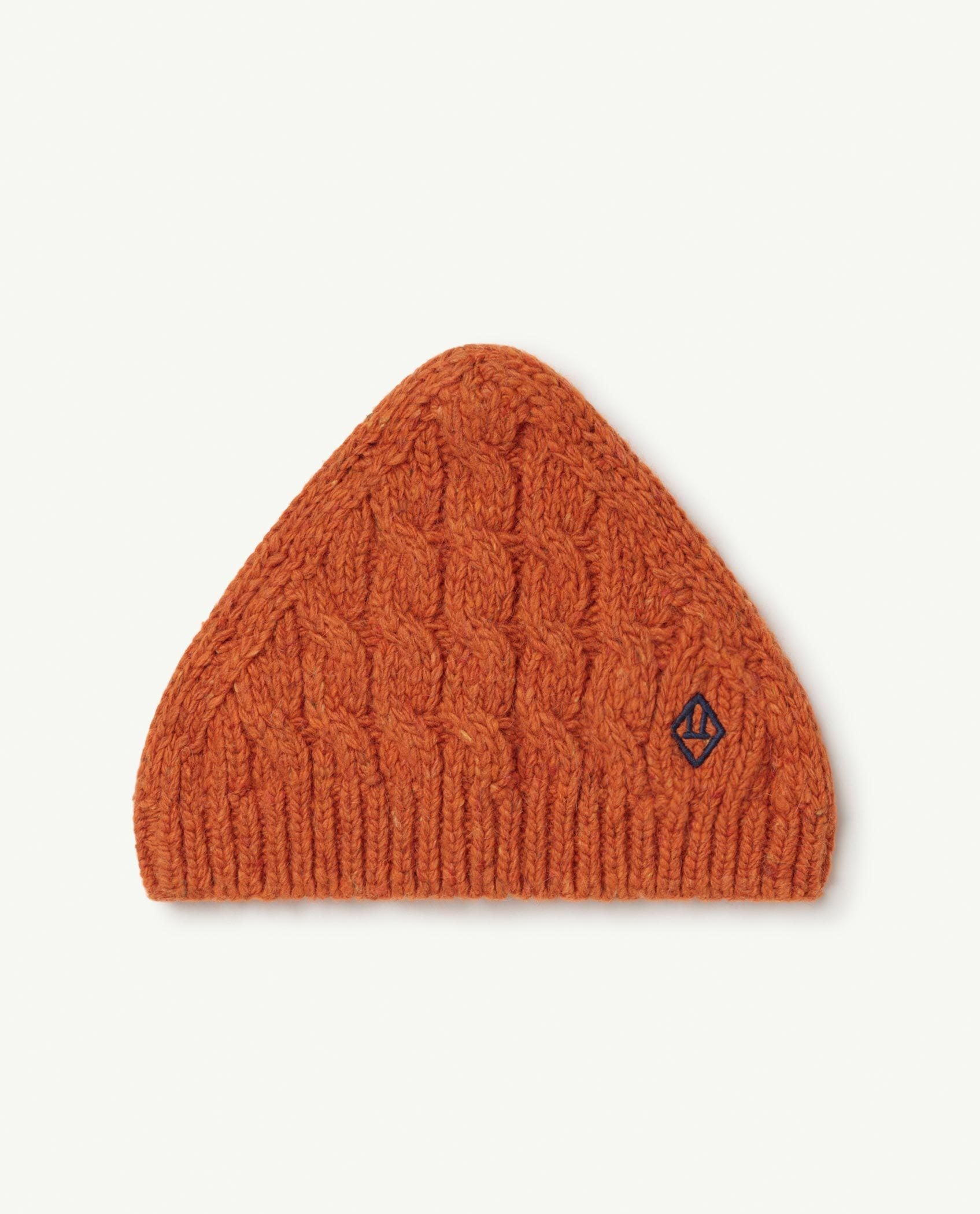 Orange Logo Braids Pony Hat PRODUCT FRONT