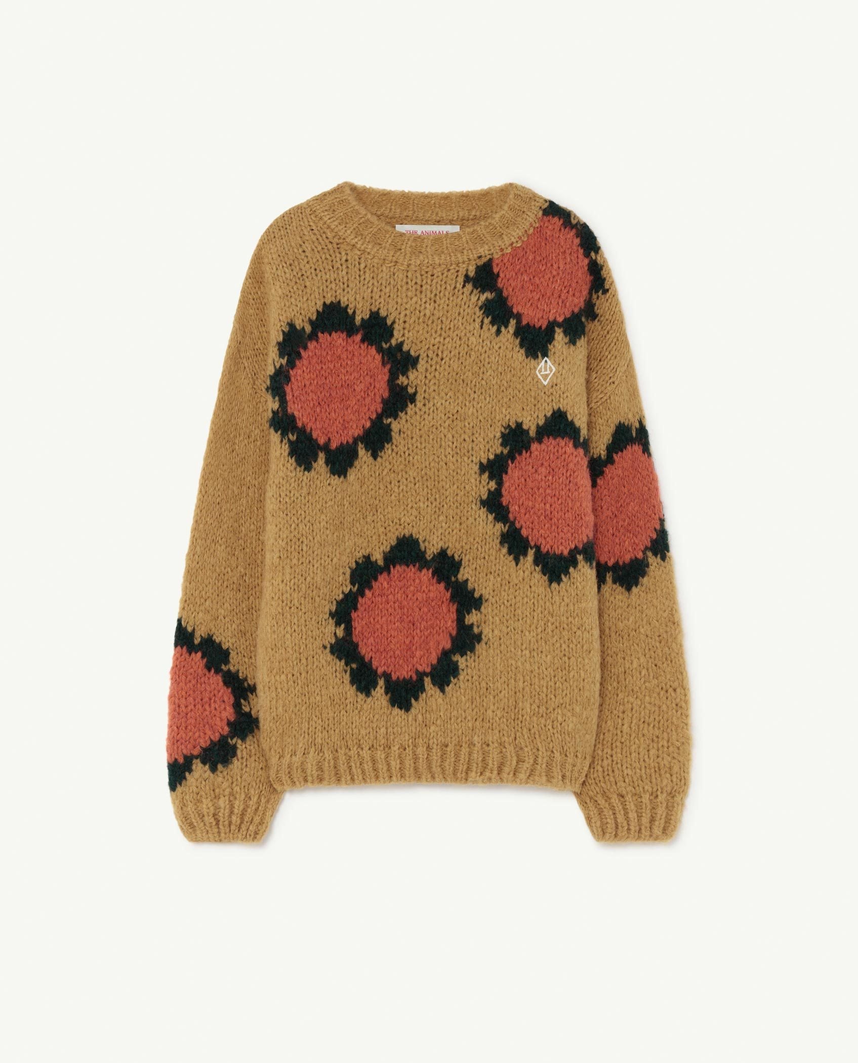 Yellow Logo Flowers Bull Sweater PRODUCT FRONT